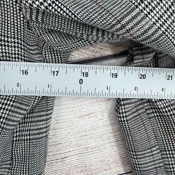 Premise One Button Blazer Jacket Women's‎ Size 4 Black/White Plaid - Picture 11 of 12